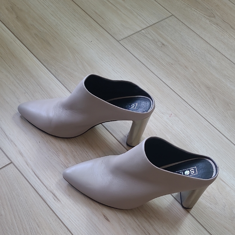 Sol Sana Eegant Cream Mules 7 Or 38
